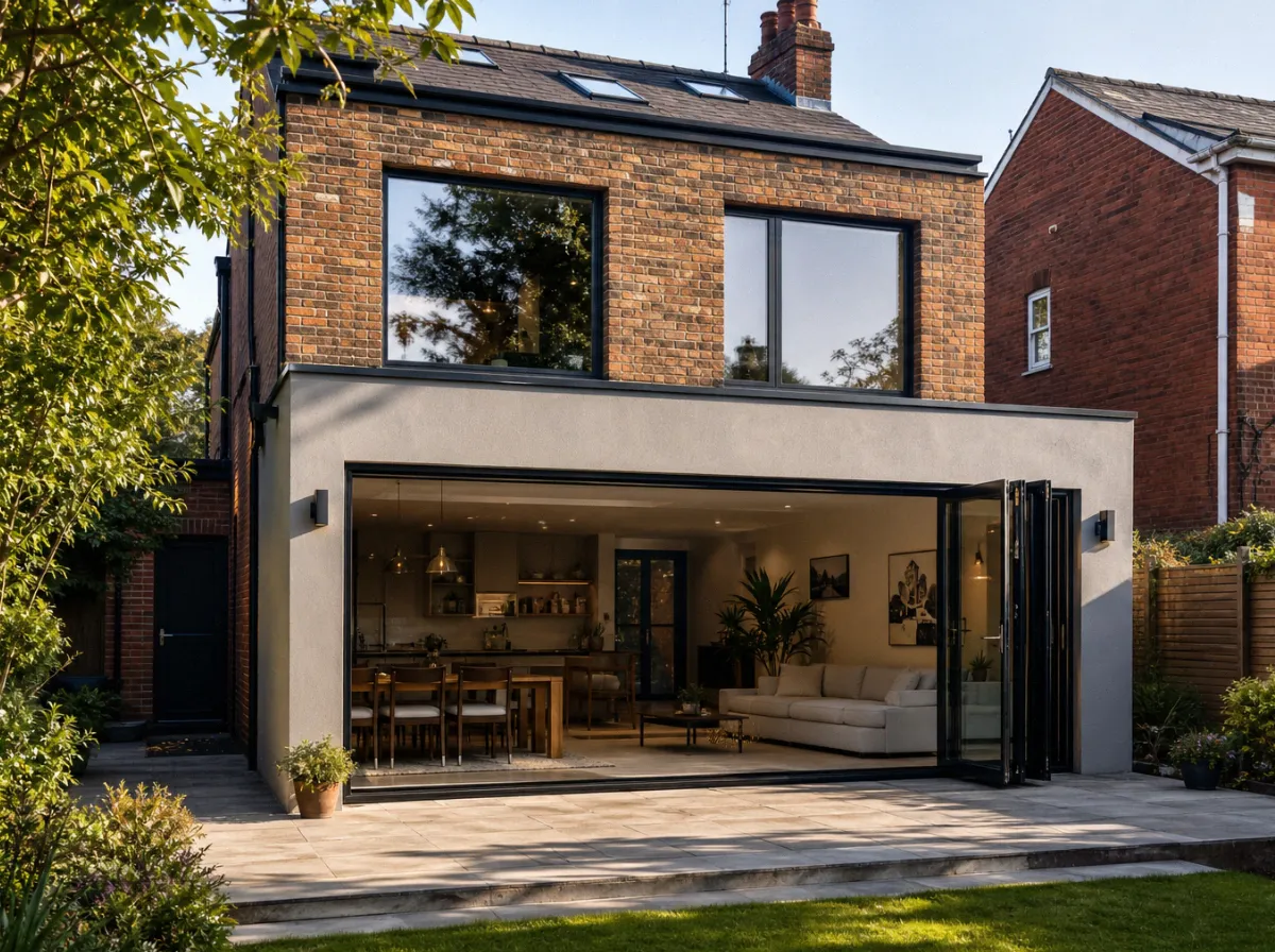 Multi-storey rear extension